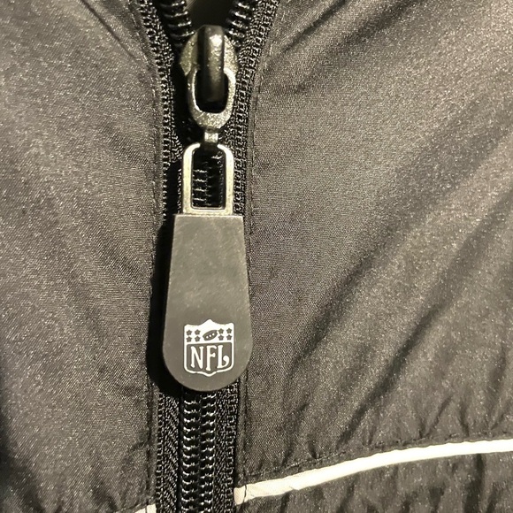 Men's NFL New Orleans Saints Windbreaker Size L Full Zip Pockets Reebok - Picture 3 of 8